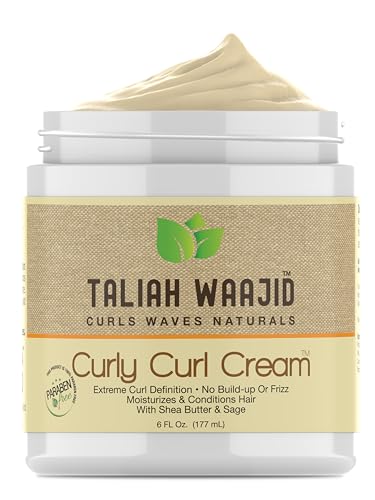 Taliah Waajid Curls Waves Natural - Curly Curl Cream | Extreme Curl Definition Hair Styling Gel | No Build-up or Frizz | 100% Paraben Free | Shea Beauty & Personal Care Taliah Waajid black earth products