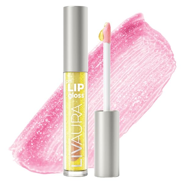 LIVAURA Shimmer Lip Gloss pH Activated, Glitter Lip Gloss for Women, Glossy, Shiny, Sparkly LipGloss, High-Shine Glittery Lipstick, Glimmer Sparkle Beauty & Personal Care LIVAURA