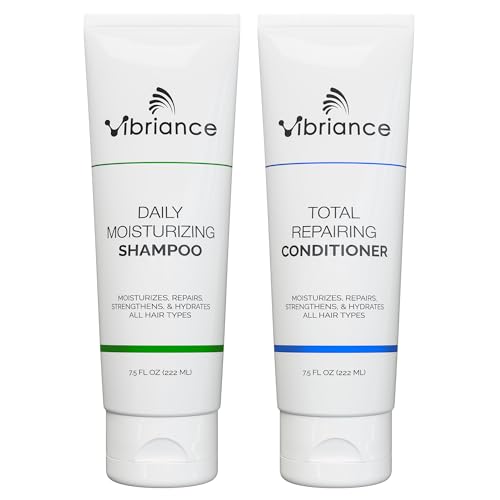 Vibriance Shampoo and Conditioner Set - Strengthening Wash Infused with Biotin for Dry, Damaged, Aging Hair - Deeply Hydrating, Moisturizing Beauty & Personal Care Vibriance