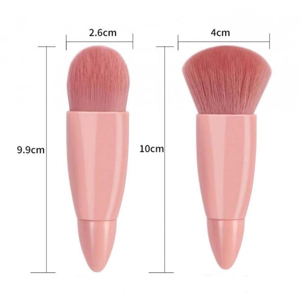 Easy-taken Travel Makeup Brush Set, COSHINE 5pcs Mini Complete Function Cosmetic Brushes Kit (5pcs with mirror) Beauty & Personal Care COSHINE