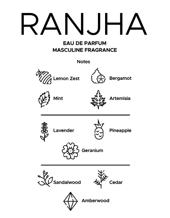 Arabian Crest Dubai Ranjha Eau de Parfum 100ML - Woody Aromatic Perfume for Unisex - Long-Lasting Scent with Rose, Incense, Oud & Tonka Bean - Vegan Beauty & Personal Care Arabian Creed