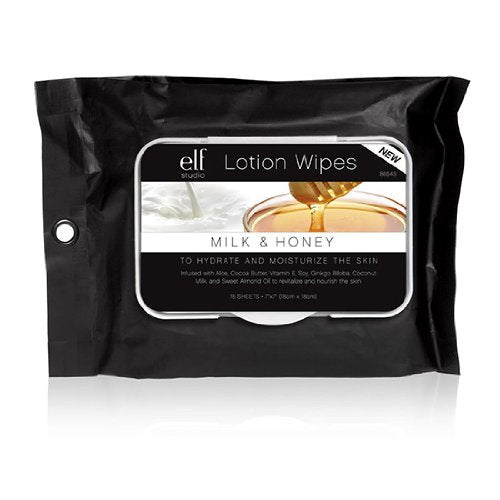 e.l.f. Lotion Wipes, Milk & Honey, 15 Count Beauty & Personal Care e.l.f.