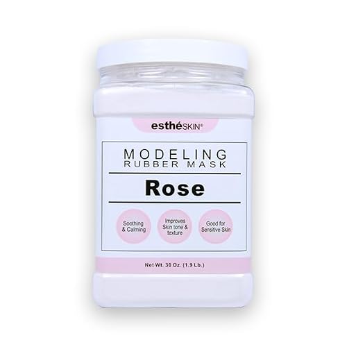 estheSKIN Peel Off Type Modeling Rubber Mask Powder Jar for Facial Skin Care Treatment (30oz) 850g, Measuring Spoon Included (30oz, 106.Rose) Beauty & Personal Care estheSKIN