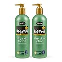 ShiKai Borage Therapy Dry Skin Lotion Moisturizer (16oz, Pack of 2) Unscented Skincare | Hydrating Lotion for Eczema, Dry Hands & Body | With Oatmeal Beauty & Personal Care ShiKai