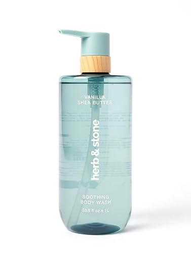 Herb & Stone Vanilla Shea Butter Soothing Body Wash, 33.8 fl oz Beauty & Personal Care Herb & Stone