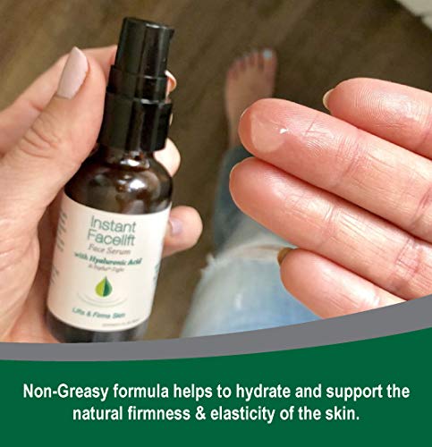 Hyalogic Instant Facelift Serum - Hyaluronic Acid & Pepha®-Tight for Skincare - Facial Serum for Instant Skin Firming, Fine Line & Wrinkle Reduction Beauty & Personal Care Hyalogic