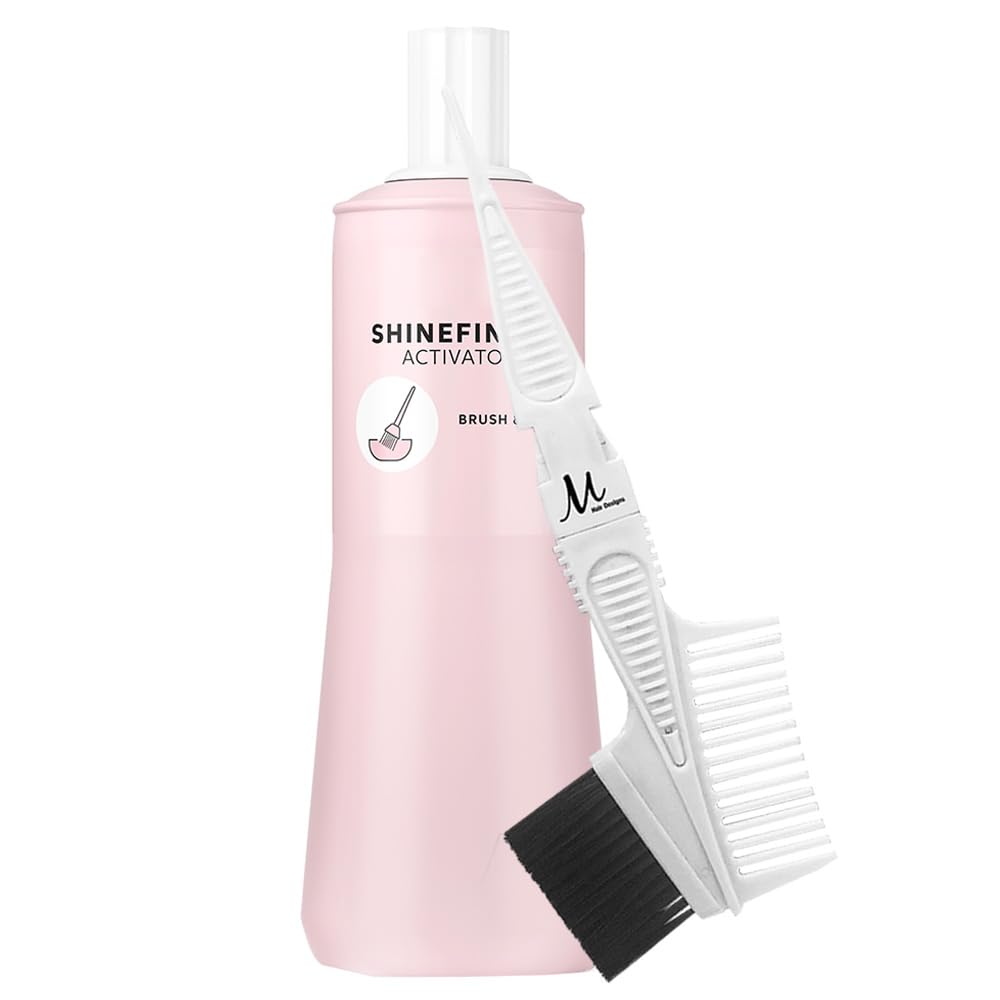 Shinefinity Activator 2% for Brush & Bowl Usage | Shinefinity Hair Color Developer 33.8 Fl Oz and M Hair Designs Tint Brush Comb Beauty & Personal Care M Hair Designs