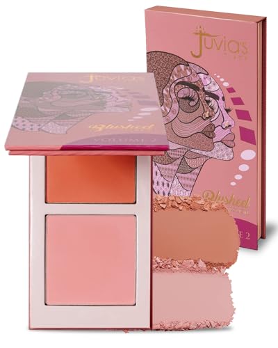 Juvia's Place Duo Blush Vol. 2, Rosy Matte Pressed Powder - All Skin Color