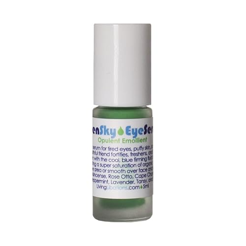 Living Libations - Organic Open Sky Eye Serum | Natural, Wildcrafted, Vegan Clean Beauty (0.17 fl oz | 5 mL) Beauty & Personal Care LIVING LIBATIONS