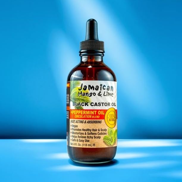 Jamaican Mango & Lime Black Castor oil, Peppermint, 4 Fl Oz Beauty & Personal Care Jamaican Mango & Lime