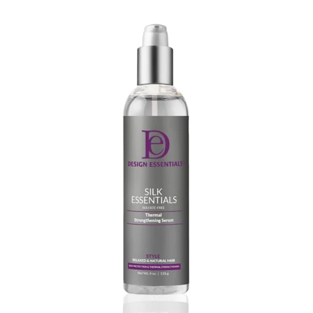 Design Essentials Silk Essentials Thermal Strengthening Serum, for Salon Perfect Weightless Thermal Styles, 4 FL Oz., Clear Beauty & Personal Care Design Essentials