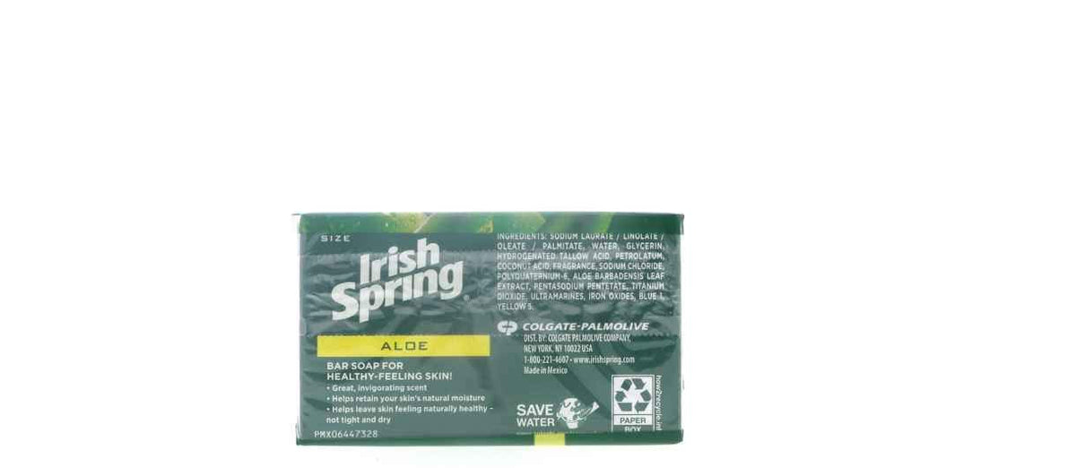 Irish Spring Deodorant Soap Aloe 4 oz. 3-Count (Pack of 18) Beauty & Personal Care Irish Spring