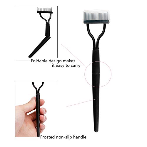 BETURY Eyelash Comb,Eyelashes Separator Curler+ Duo Eyebrow Brush and Spoolie Brush, False Eyelashes Applicator Tool 2PCS Beauty & Personal Care BETURY