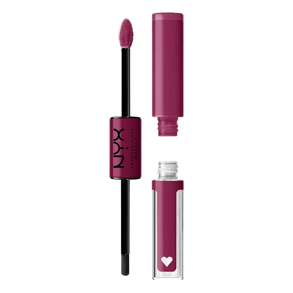 NYX PROFESSIONAL MAKEUP Shine Loud, Long-Lasting Liquid Lipstick with Clear Lip Gloss - In Charge (Perfect Berry) Beauty & Personal Care NYX PROFESSIONAL MAKEUP