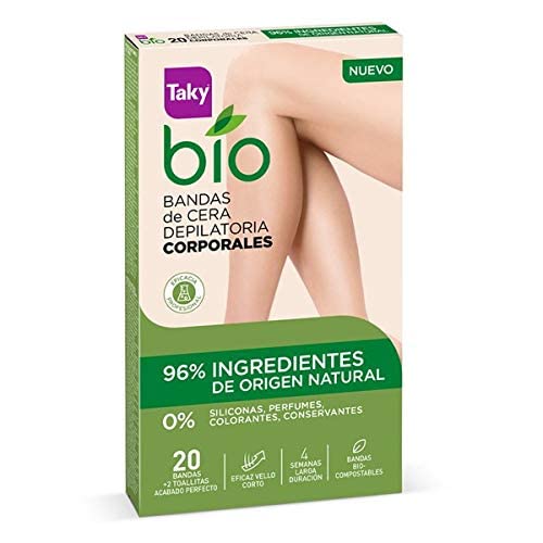 Body Hair Removal Strips Bio Natural Taky (20 uds) Beauty and Personal Care TAKY