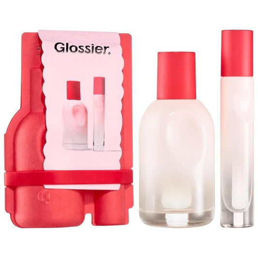 Glossier You Limited Edition Eau de Parfum Holiday Gift Set - Full Size Spray (1.7oz / 50ml) and Travel Size Rollerball (0.27oz / 8ml)