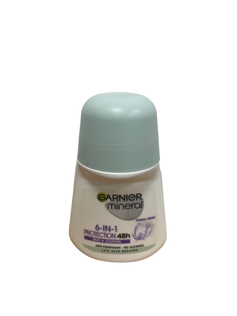 Garnier Mineral Roll On Antiperspirant Deodorant 48 Hours Protection Floral Fresh - 50 mL/1.69 fl oz Beauty and Personal Care Garnier