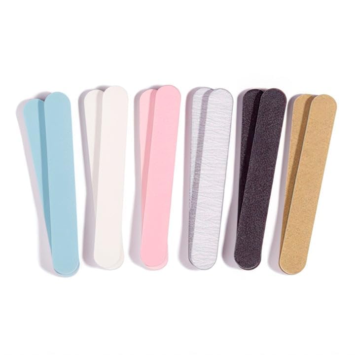 Iridesi Professional Colorful Mini Finger Nail Files Washable Emery Boards 3-1/2 Inches Long 12 Fingernail Files Per Pack Beauty & Personal Care Iridesi