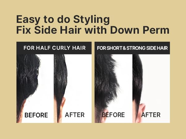 DASHU Down Perm Cream for Men 3.5oz - Korean Hair Straightening Perm Kit, Ultra Bond Gel, Helps Tame Frizzy Hair, Premium Perm Solution, 10-Minute Beauty & Personal Care DASHU