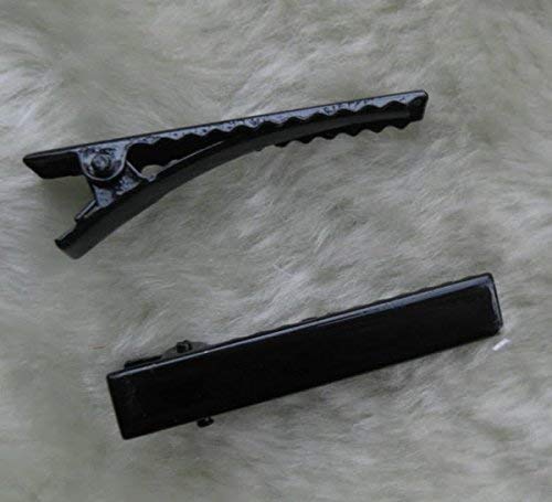 Chenkou Craft 45mm Black Metal Alligator Hair Clip Pin 50pcs Beauty & Personal Care Chenkou Craft