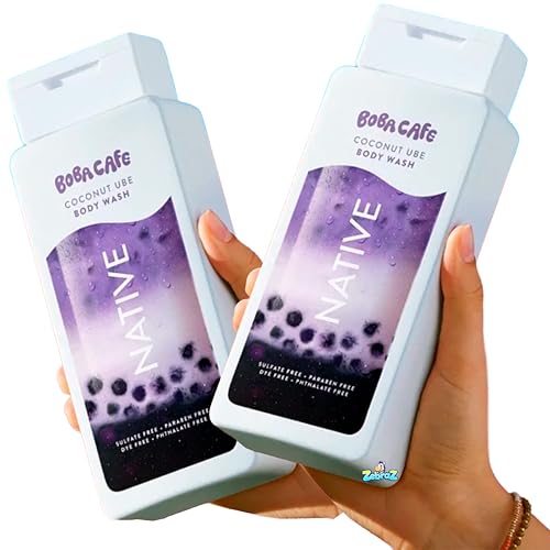 Native Body Wash, Limited Edition Coconut Ube, Sulfate Free Body Wash for Women & Men, Boba Café, 18 fl ozPack Of 02 Beauty & Personal Care Native