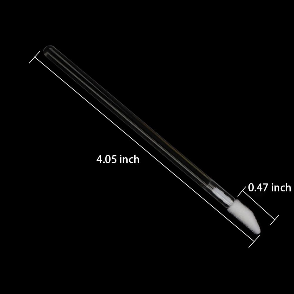 300 Pieces Disposable Lip Brushes Premium Lipstick Gloss Wands Applicator Makeup Tool Kits, Clear Handle Beauty & Personal Care Mekupeu