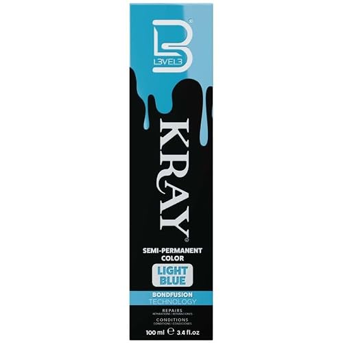 L3 - Level 3 Kray Semi Permanent Hair Color - Semi Permanent Hair Dye with Aloe Vera - Light Blue Beauty & Personal Care L3