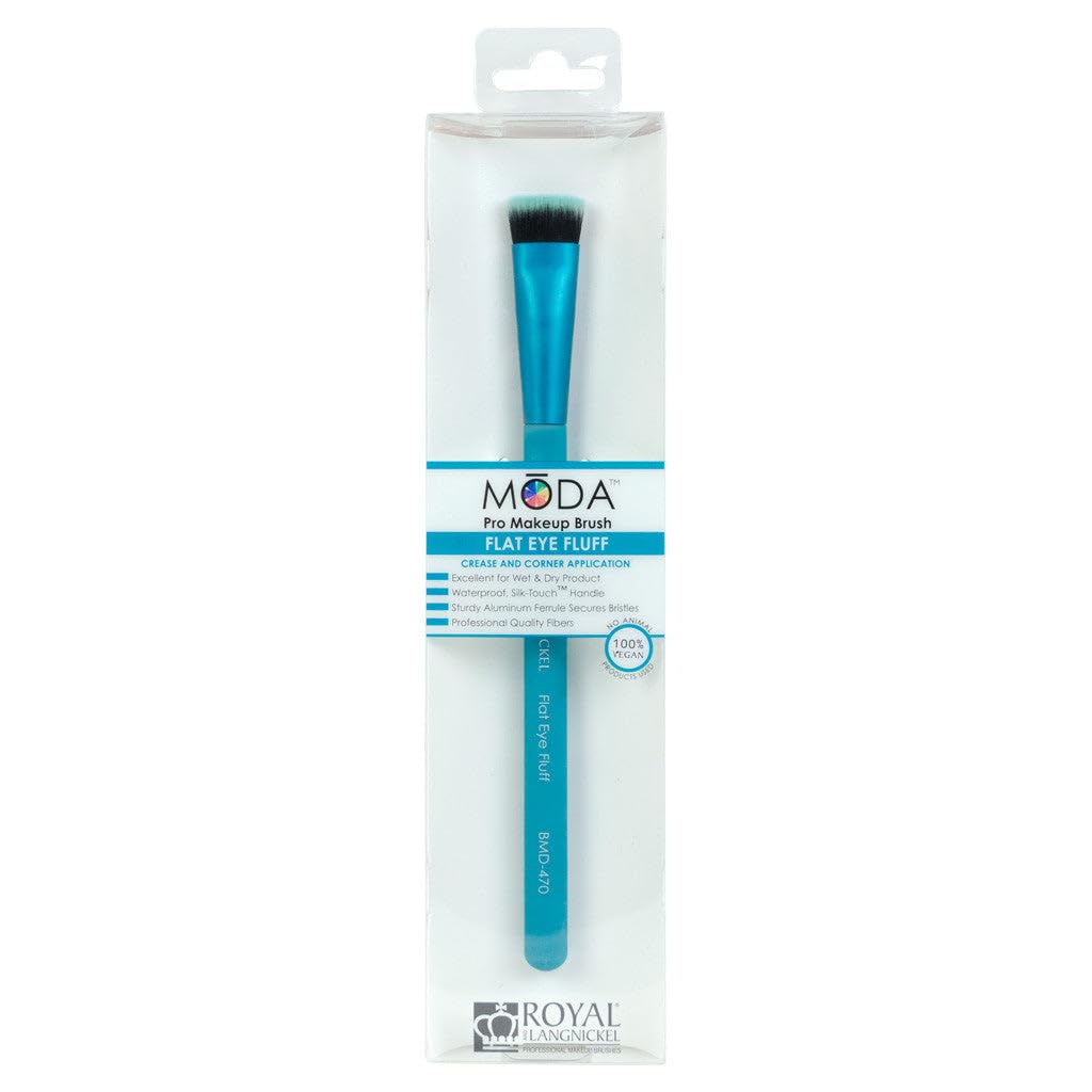 MODA Brush Flat Eye Fluff Makeup Brush - Soft Blending Brush for Eyeshadow, Crease & Detail Work, Vegan & Cruelty-Free Beauty & Personal Care Royal & Langnickel