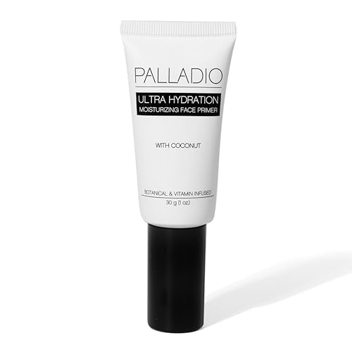 Palladio Ultra Hydration Primer, Fills in Fine Lines and Pores, Formulated with Coconut Oil, Non Greasy Finish, Fast Absorbing Beauty & Personal Care Palladio