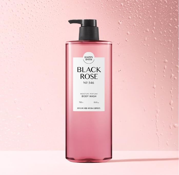 ZEESOON Happy Bath Moisture Performed Shower Body Wash for Women, Men No 546 (760ml 25.69 fl oz.) (Black Rose) Beauty & Personal Care ZEESOON