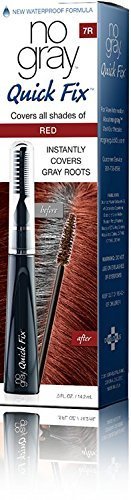 No Gray Quick Fix, Red, Instantly Hide Gray Roots, Easy to Use 3 Comb Applicator, Compact & Travel Friendly Beauty & Personal Care No Gray