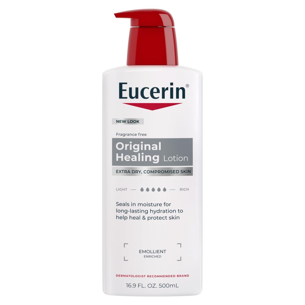 Eucerin Original Healing Rich Body Lotion for Extremely Dry, Compromised Skin, Emollient Enriched Body Moisturizer, 16.9 Fl Oz Bottle Beauty & Personal Care Eucerin