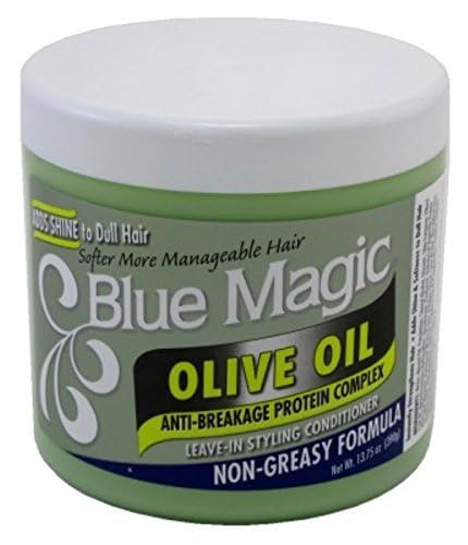 Blue Magic Olive Oil 13.75 Ounce Jar (406.6ml) (2 Pack) Beauty & Personal Care Blue Magic