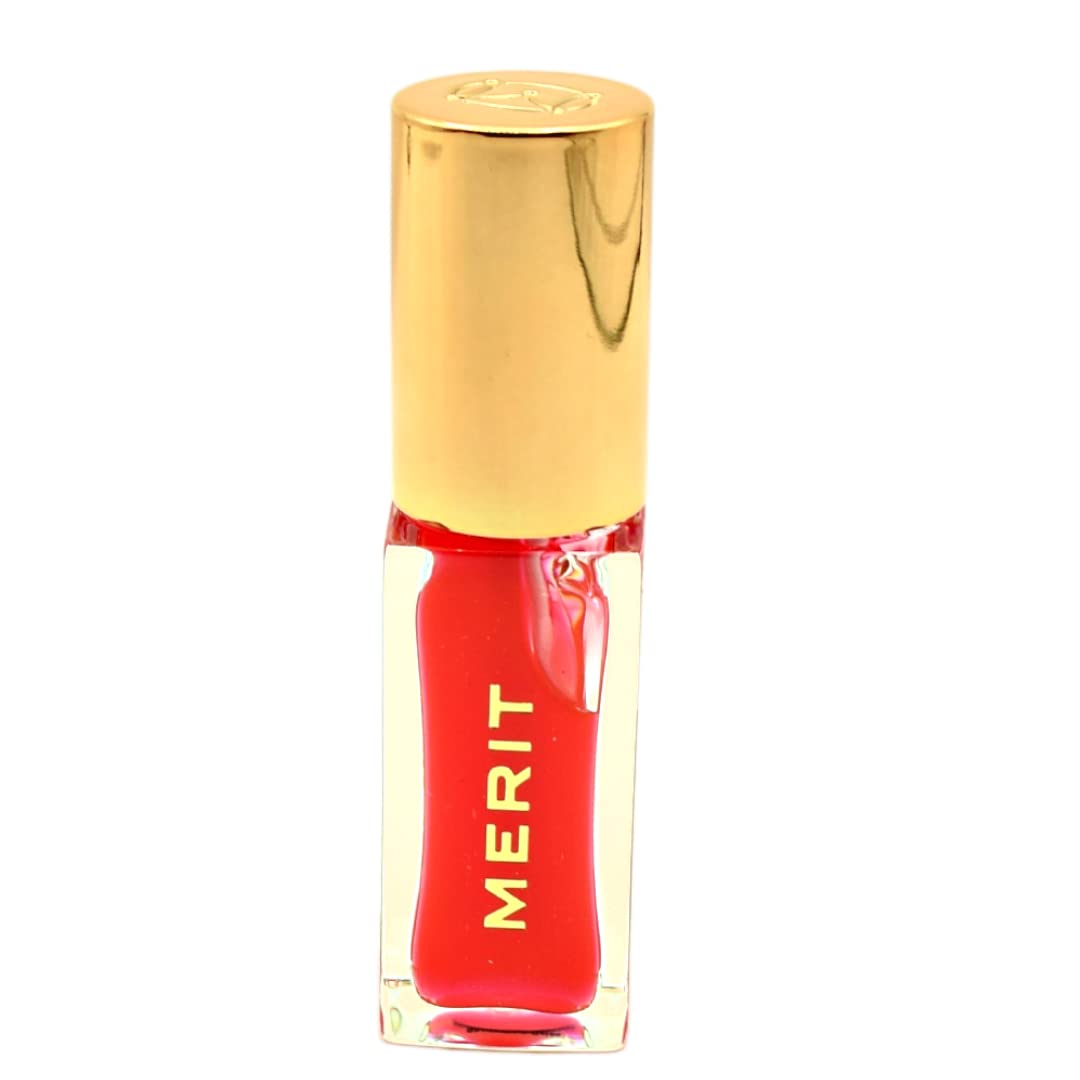 MERIT Shade Slick Gelée Sheer Tinted Lip Oil Maraschino Beauty & Personal Care Merit