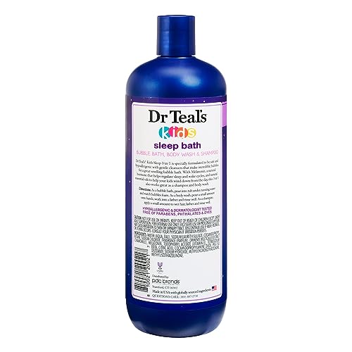 Dr Teal`s Kids 3-in-1 Bubble Bath, Body Wash & Shampoo Sleep Bath (1) 20 Fluid Ounce Bottle Beauty & Personal Care Dr Teal's