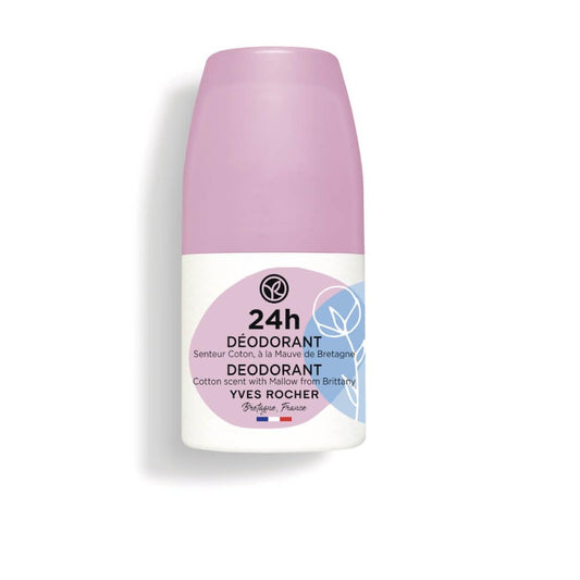 Yves Rocher Roll-on Deodorant 24 Hours Protection Cotton and Mallow for Women - 50 ml. / 1.7 fl.oz.… Beauty and Personal Care Yves Rocher