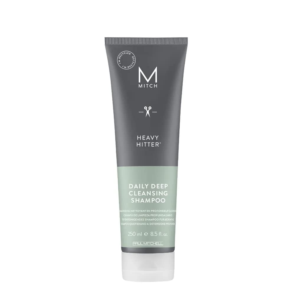 MITCH by Paul Mitchell Heavy Hitter Daily Deep Cleansing Shampoo for Men, For All Hair Types, 8.5 fl. oz. Beauty & Personal Care MITCH