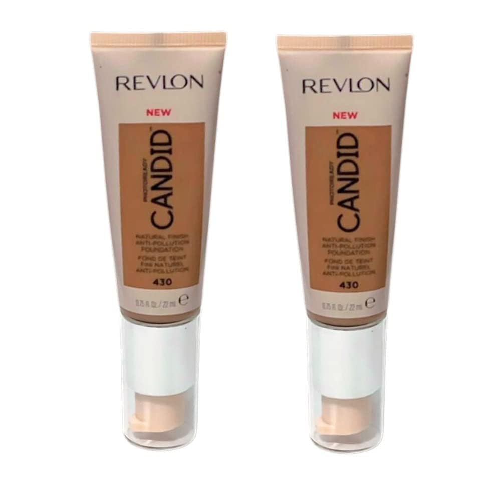 Pack of 2 Revlon PhotoReady Candid Natural Finish Foundation, Honey Beige 430 Beauty & Personal Care REVLON