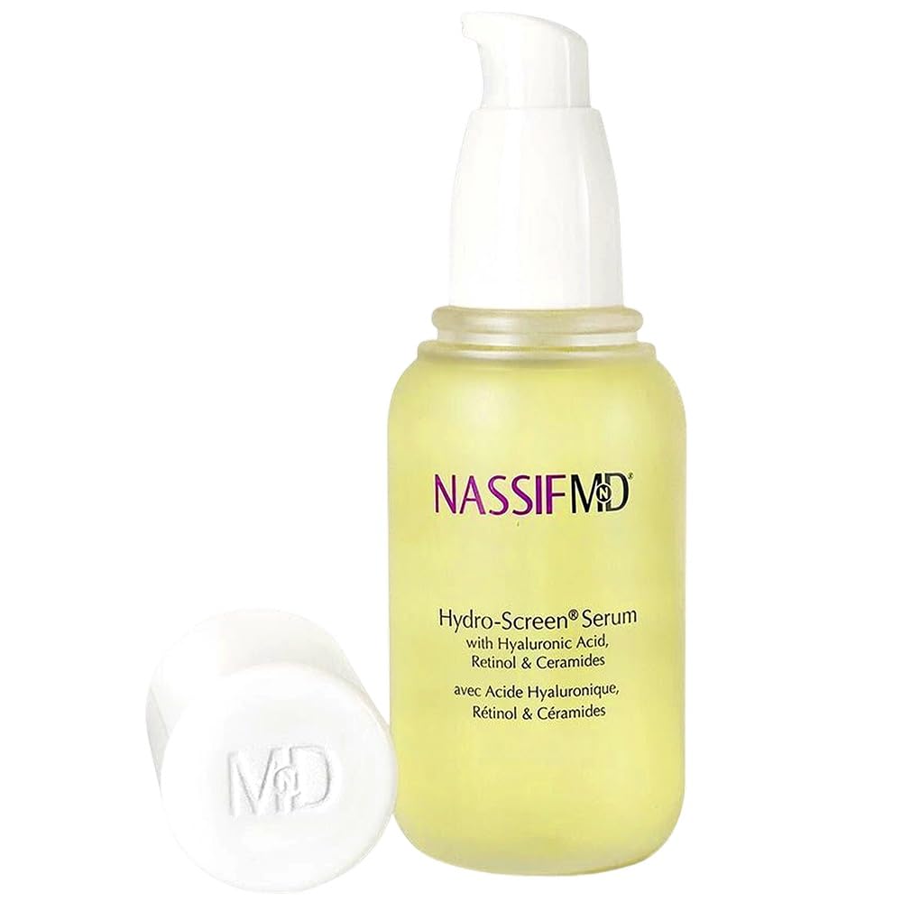 NassifMD Hydro-Screen Hydration Serum | Surgeon-Created Hyaluronic Acid, Ceramides & Retinol Formula for Plumping, Firming & Reducing Fine Lines Beauty & Personal Care NASSIFMD