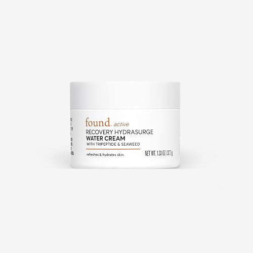 Found Active Recovery HydraSurge Water Cream for Face, Lightweight, Pore-Refining, Refreshes & Hydrates Skin, 1.33 oz. Beauty & Personal Care Found Active