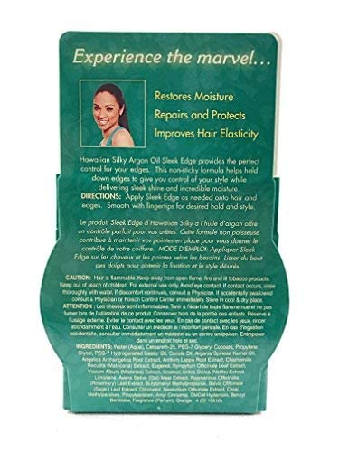 Hawaiian Silky Pure Argan Oil Enriched Pomade Edge Control Gel Scalp Repair 2.4oz - No Sulfate, Non-Sticky & Non-Greasy Formula - All Hair types Men Beauty & Personal Care Hawaiian Silky