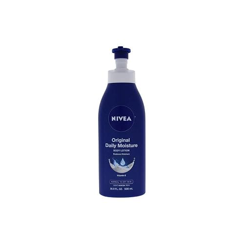NIVEA Original Daily Moisture Body Lotion - 48 Hour Moisture For Normal To Dry Skin - 16.9 oz. Pump Bottle Beauty & Personal Care NIVEA