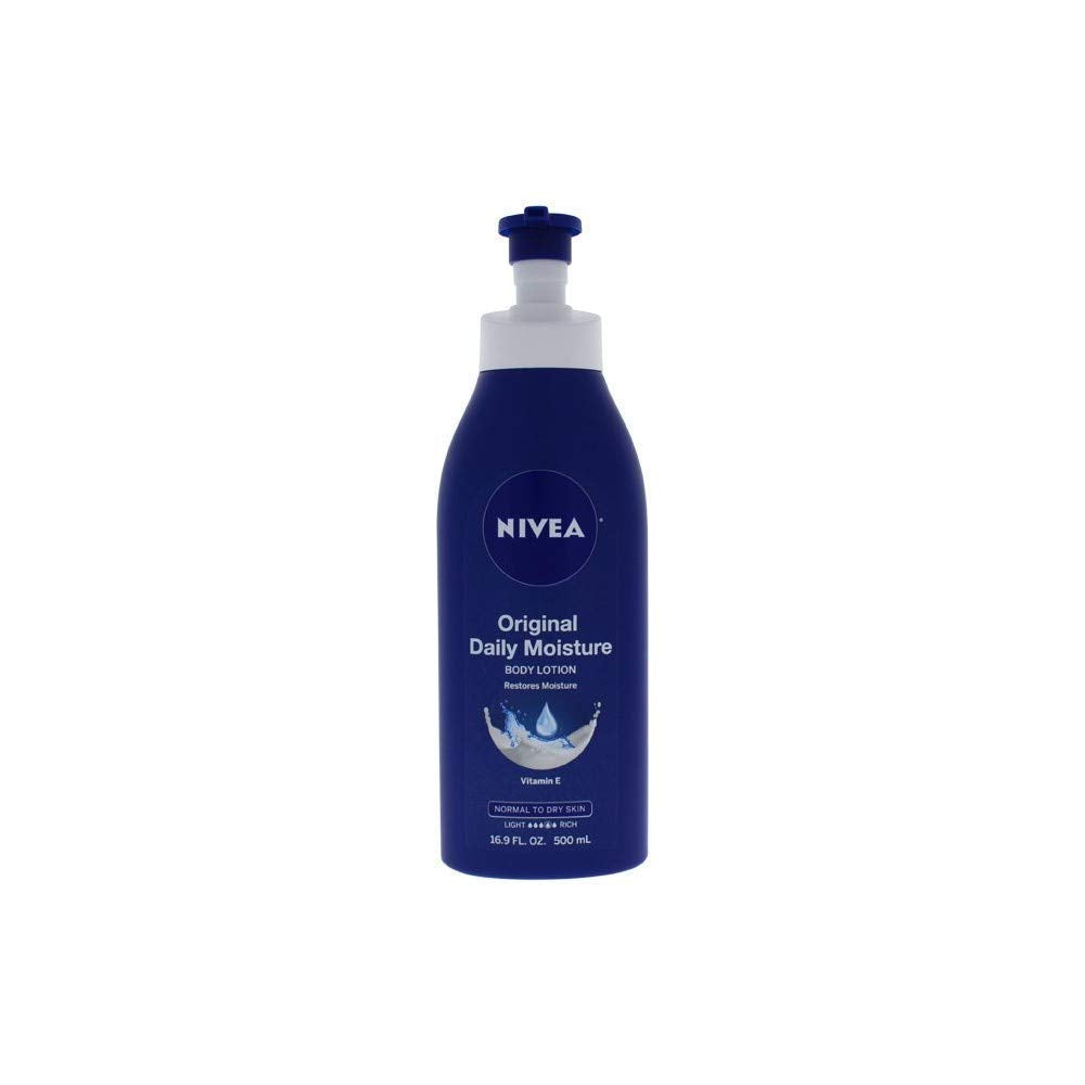 NIVEA Original Daily Moisture Body Lotion - 48 Hour Moisture For Normal To Dry Skin - 16.9 oz. Pump Bottle Beauty & Personal Care NIVEA