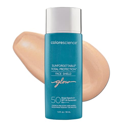Colorescience Sunforgettable Total Protection Face Shield Glow SPF 50, Glow, 1.8 Fl Oz Beauty and Personal Care Colorescience Default Title