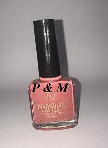 COVERGIRL NAILSLICKS Built-in TOP Coat Creme Nail Polish .4 OZ / 11 ML # 270 Rambling Rose/Rose DES Bois