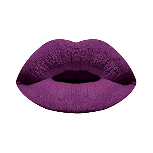Ruby Kisses Lipstick, Matte Finish, Long-Lasting, Highly Pigmented, Smooth Apply, Full Coverage Lip Color Makeup (Heroin Purple) Beauty & Personal Care Ruby Kisses