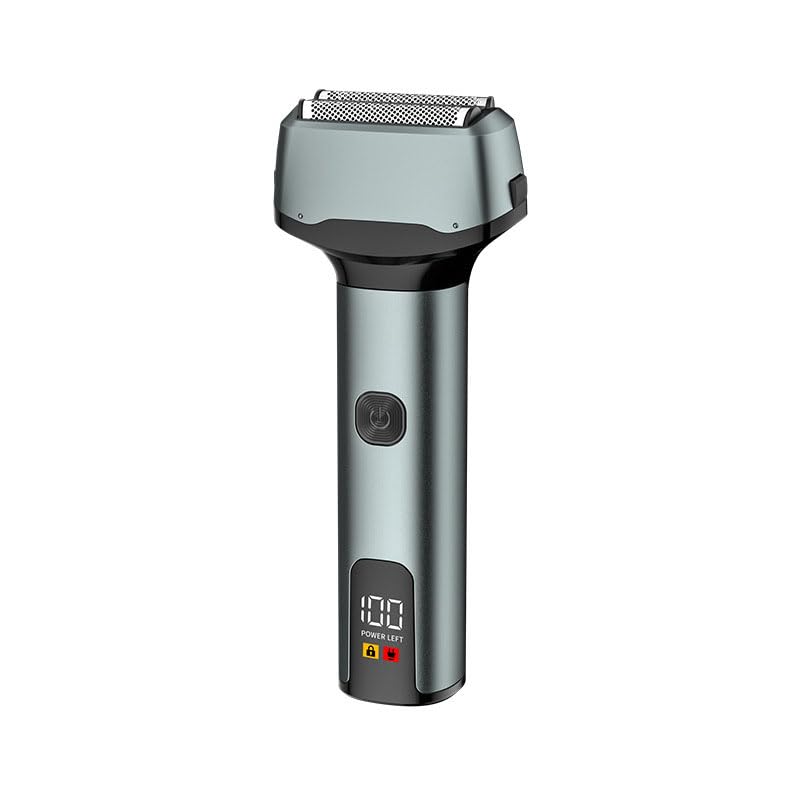Electric Foil Shavers for Men,Mini Razor with LED Display & 3 Floating Blades IPX7 Waterproof Wet Dry Men's Rotary,Travel Lock,Sideburn Trimmer Beauty and Personal Care QDKVTNDJZ