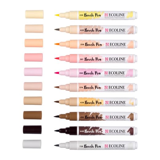 Ecoline Brushpen X10 Skin Cb Beauty and Personal Care Ecoline
