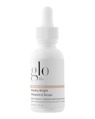 Glo Skin Beauty Hydra-Bright Vitamin C Drops - 20% Vitamin C + Peptide Brightening Serum - Formerly Daily Power C+ Serum Beauty & Personal Care Glo Skin Beauty