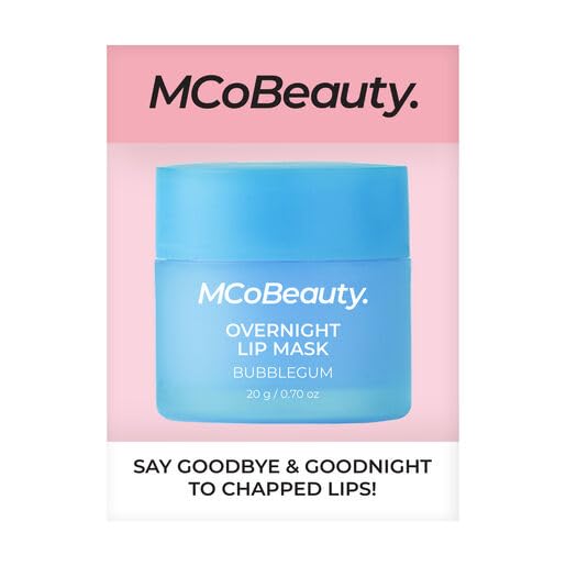 MCoBeauty Double Duty Lip Mask - Bubblegum Latte Hydrating Overnight Balm Beauty and Personal Care MCoBeauty